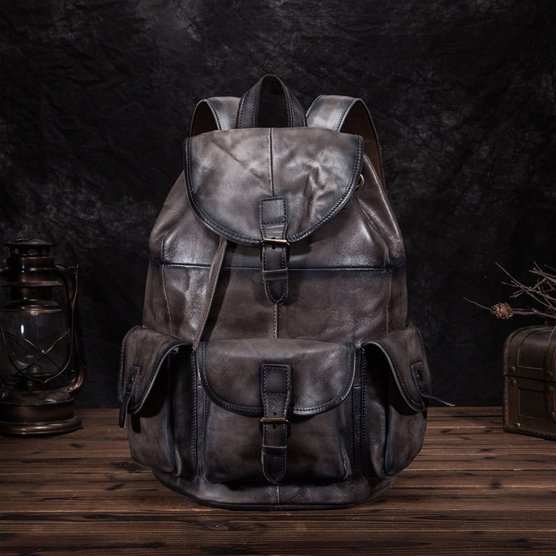 Rudy ➪ Vintage Lederrucksack - Rucksack